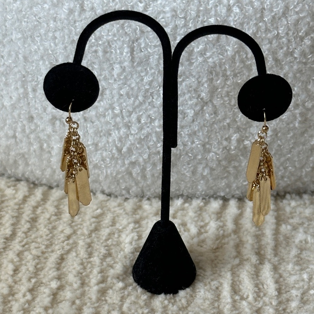🔥 BUNDLE ME 🔥 Ella Euro Gold- Tone Dangle Fringe Earrings